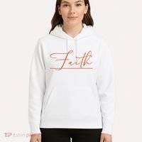 Faith Orange Christian Hoodie thumb 5