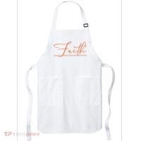 Faith Orange Christian Apron thumb 0
