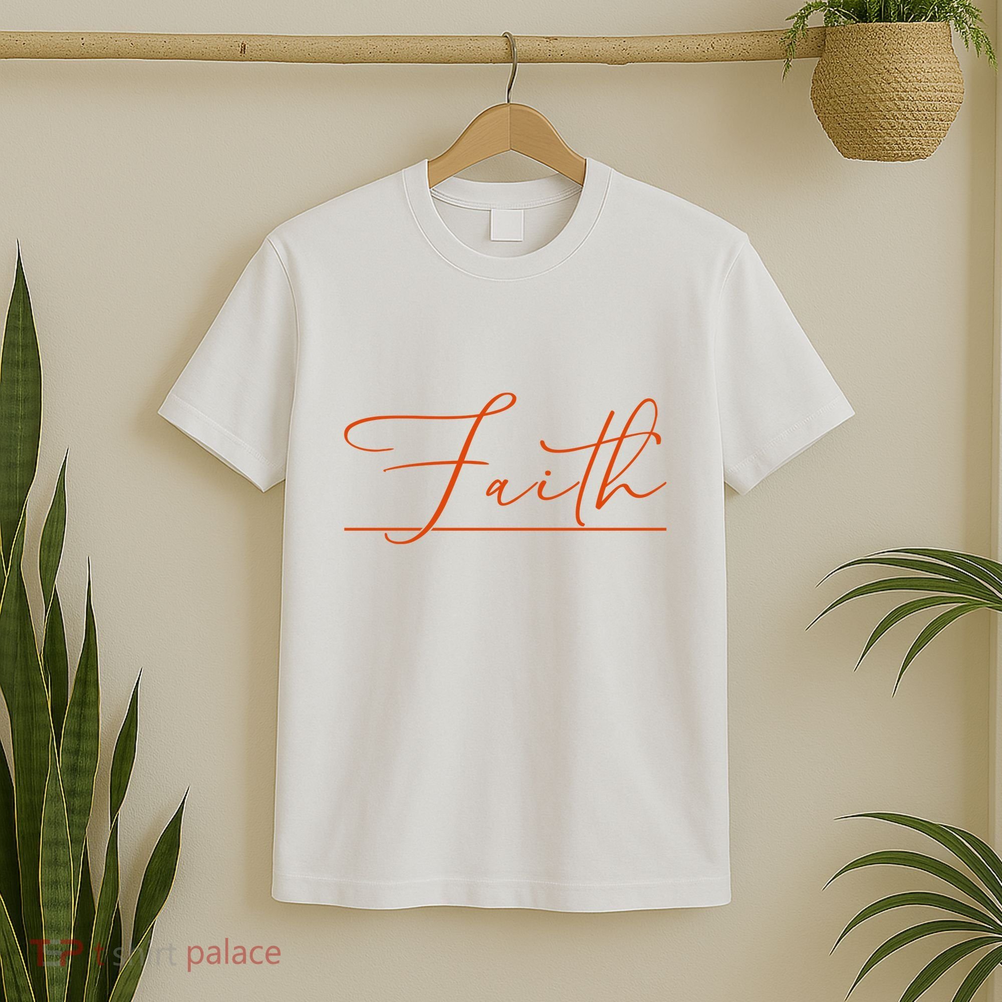 Faith Orange Christian T-Shirt