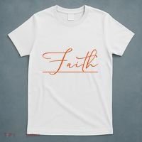 Faith Orange Christian T-Shirt thumb 5