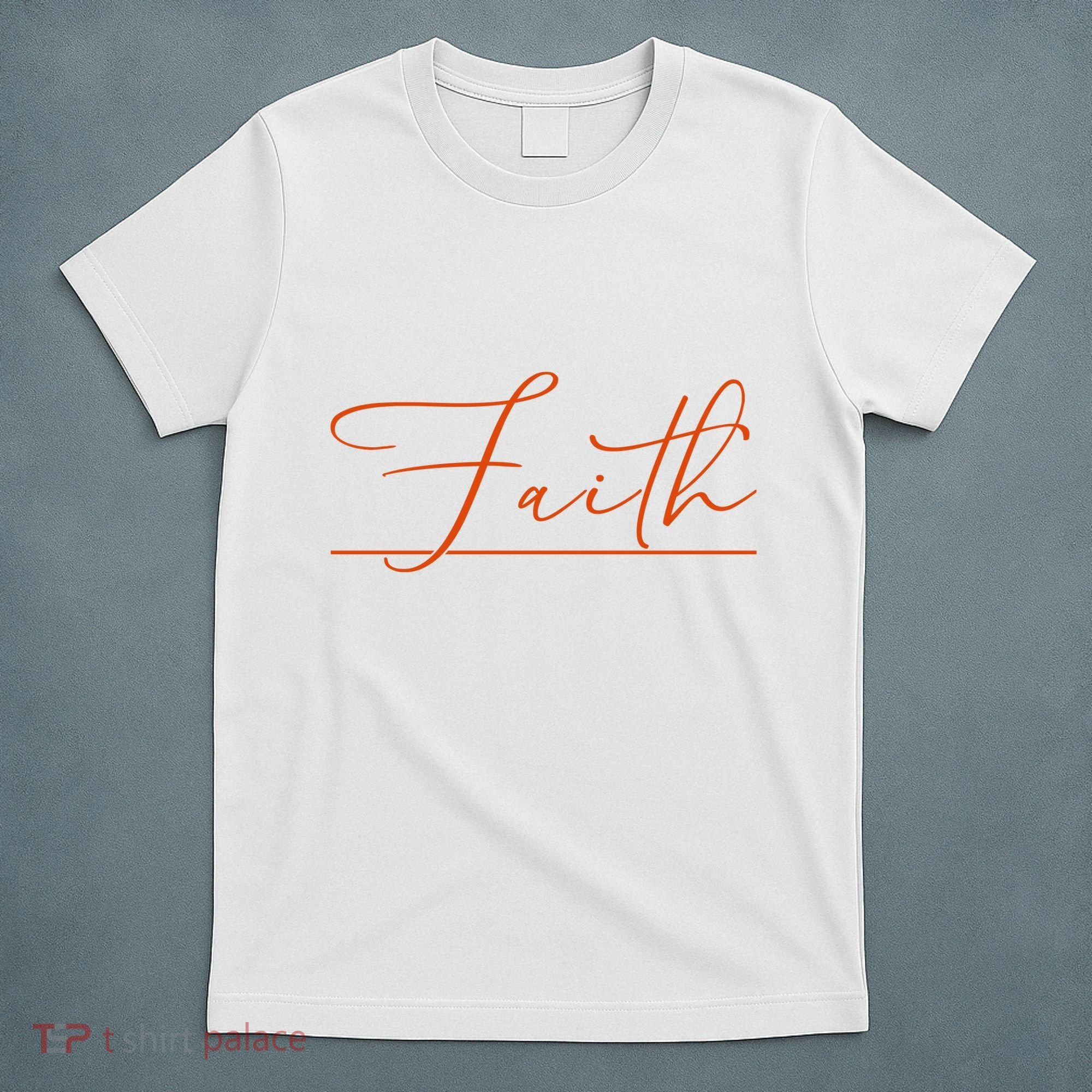 Faith Orange Christian T-Shirt
