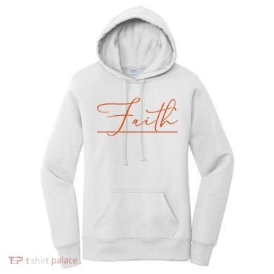 Faith Orange Christian Women's Hoodie