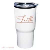 Faith Orange Christian Tumbler thumb 0
