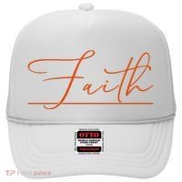 Faith Orange Christian Hat thumb 0