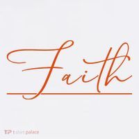 Faith Orange Christian Tank Top thumb 6