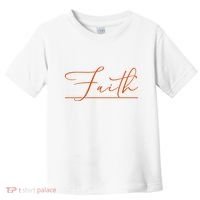 Faith Orange Christian Toddler T-Shirt thumb 0