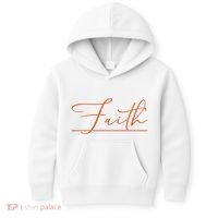 Faith Orange Christian Kids Hoodie thumb 0