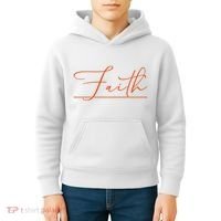 Faith Orange Christian Kids Hoodie thumb 4
