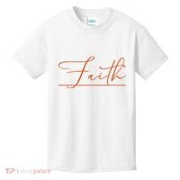 Faith Orange Christian Kids T-Shirt thumb 0