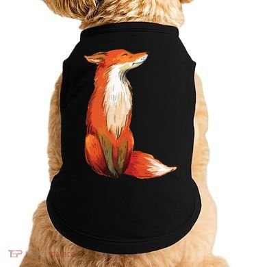 Fox Orange, Cute Watercolor Fox Doggie Tank