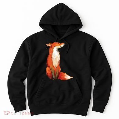 Fox Orange, Cute Watercolor Fox Hoodie
