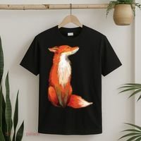 Fox Orange, Cute Watercolor Fox T-Shirt thumb 2