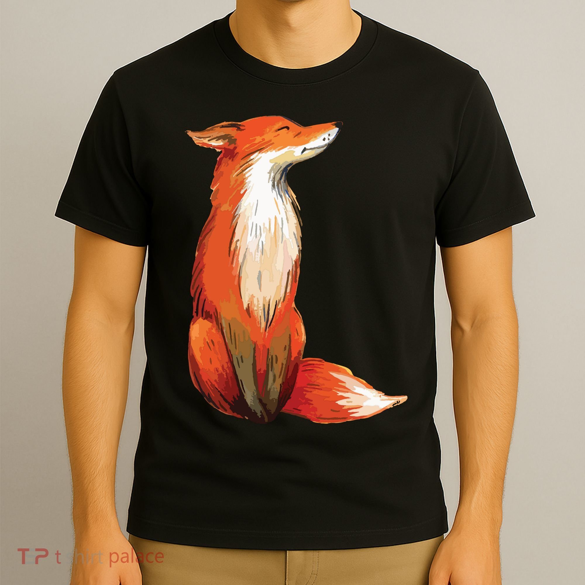 Fox Orange, Cute Watercolor Fox T-Shirt