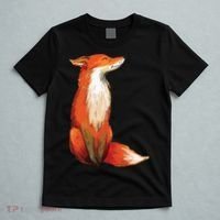 Fox Orange, Cute Watercolor Fox T-Shirt thumb 5