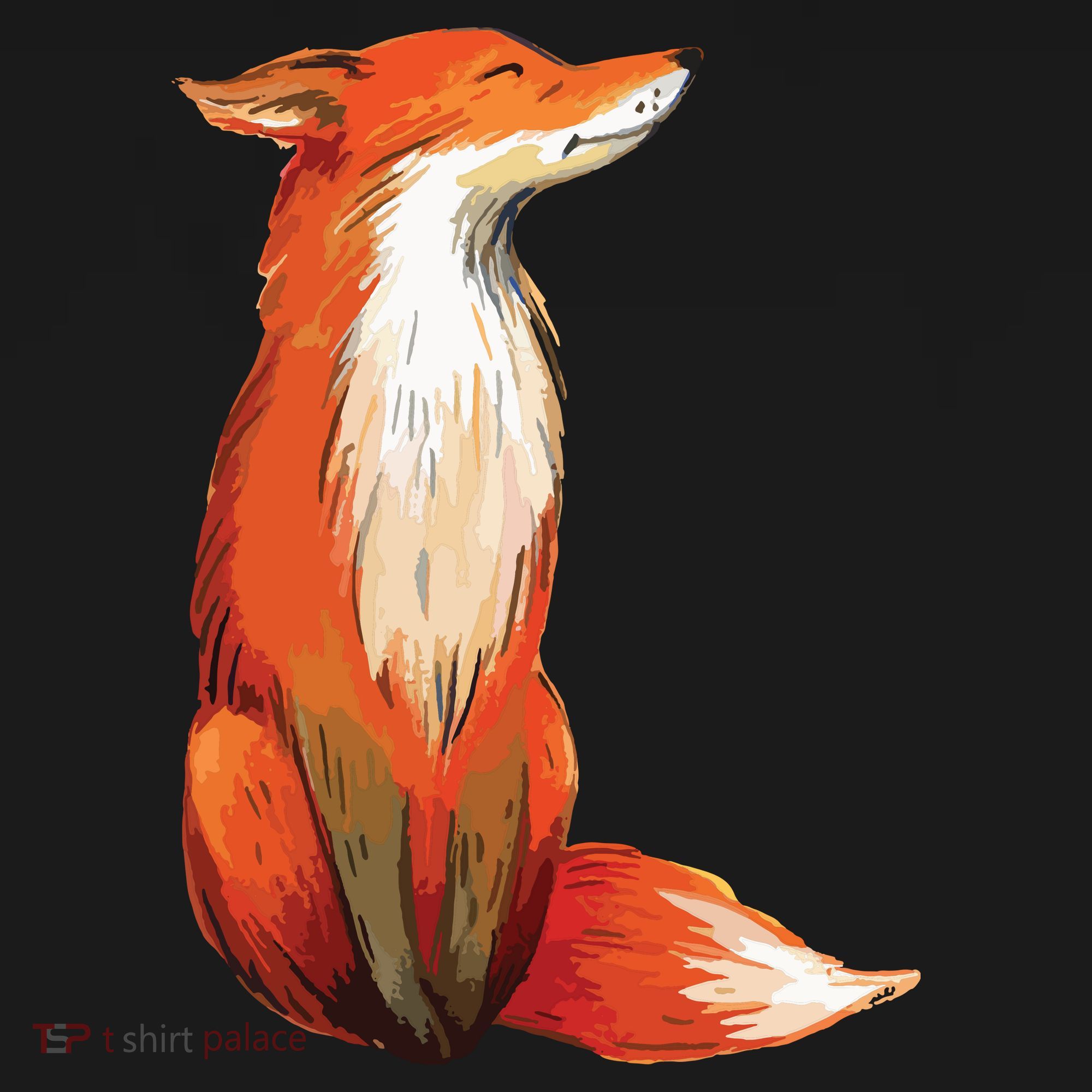 Fox Orange, Cute Watercolor Fox T-Shirt