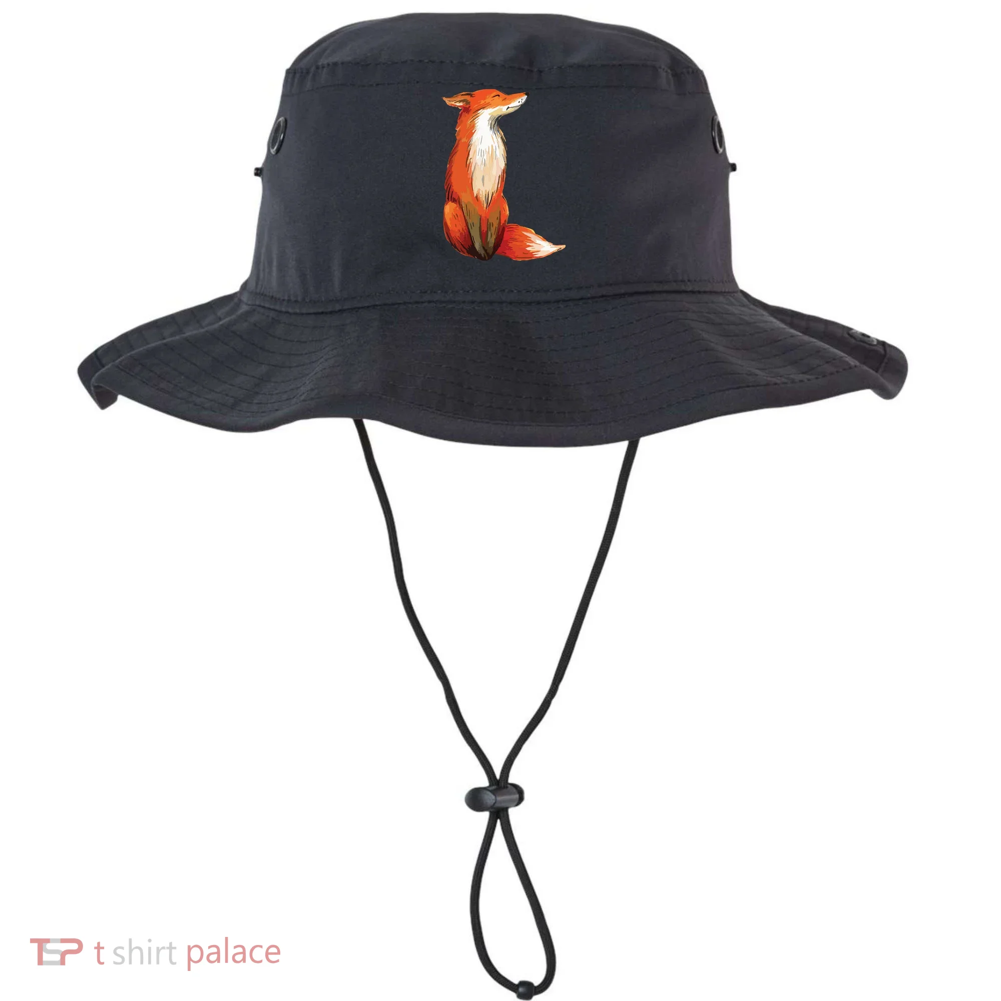 Fox Orange, Cute Watercolor Fox Bucket Hat
