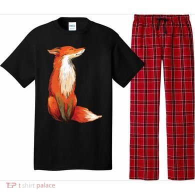 Fox Orange, Cute Watercolor Fox Pajama Set