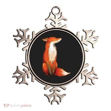 Fox Orange, Cute Watercolor Fox Ornament