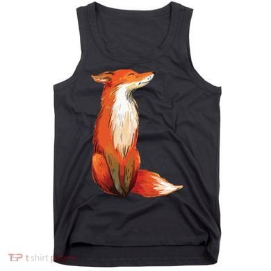 Fox Orange, Cute Watercolor Fox Tank Top
