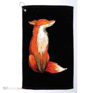 Fox Orange, Cute Watercolor Fox Golf Towel