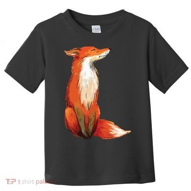 Fox Orange, Cute Watercolor Fox Toddler T-Shirt