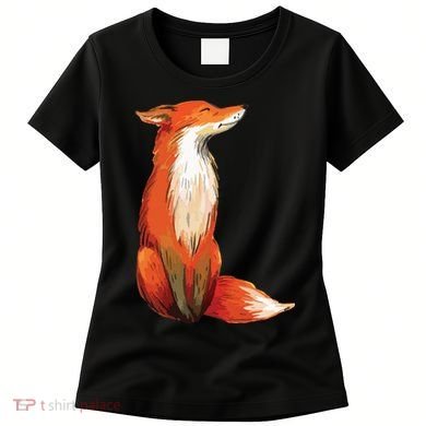 Fox Orange, Cute Watercolor Fox Women's T-Shirt