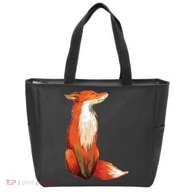 Fox Orange, Cute Watercolor Fox Tote Bag