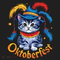 Funny Oktoberfest Cat Kitten Germany Women's Sweatshirt thumb 2