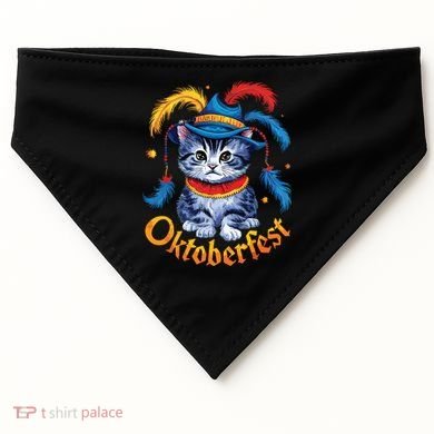 Funny Oktoberfest Cat Kitten Germany USA-Made Doggie Bandana