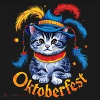 Funny Oktoberfest Cat Kitten Germany Sweatshirt thumb 3