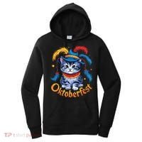 Funny Oktoberfest Cat Kitten Germany Women's Hoodie thumb 0