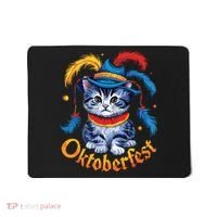 Funny Oktoberfest Cat Kitten Germany Mousepad thumb 0