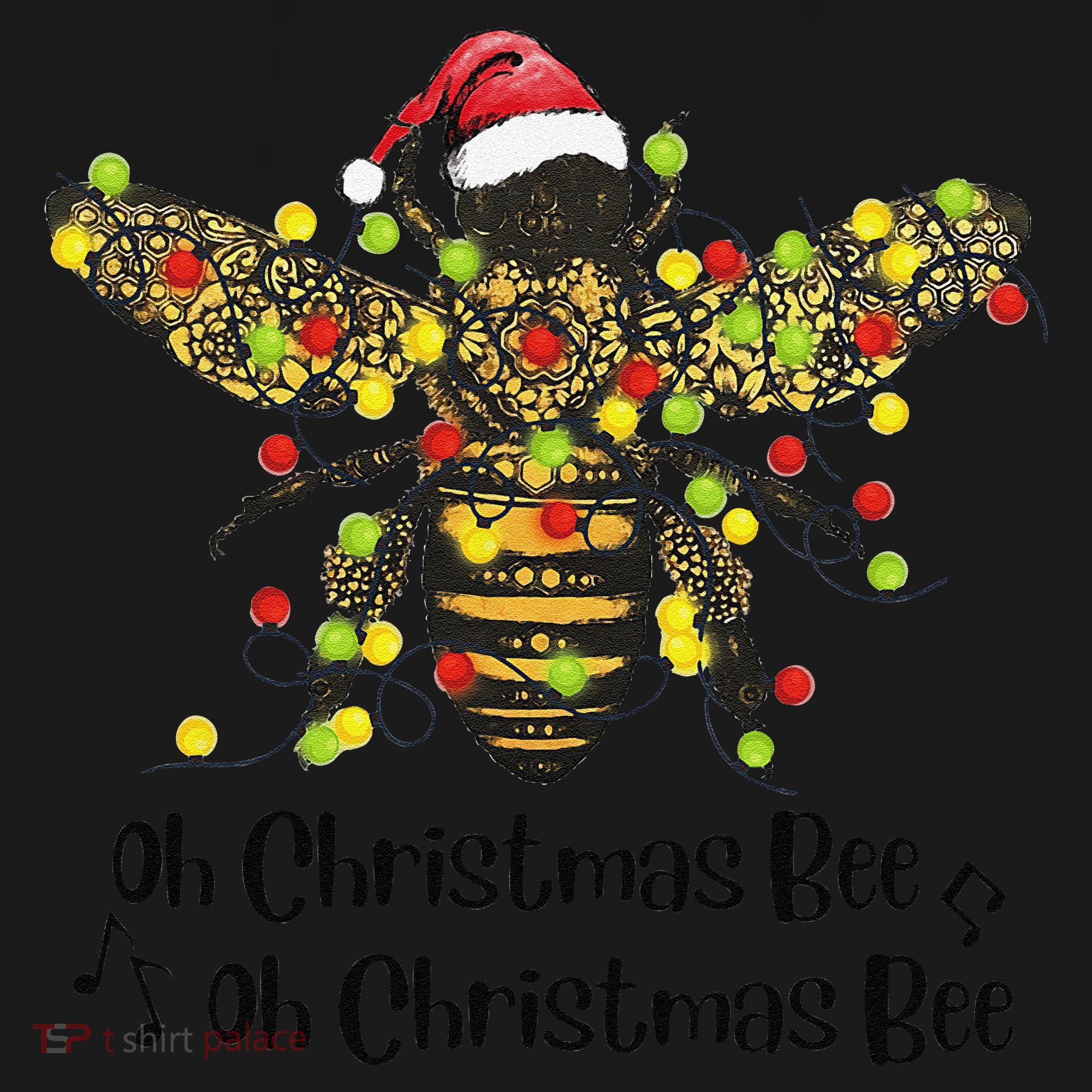 Funny Oh Christmas Bee Oh Christmas Bee Xmas Pajamas Women's Hoodie