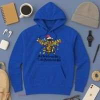 Funny Oh Christmas Bee Oh Christmas Bee Xmas Pajamas Hoodie thumb 3