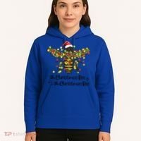 Funny Oh Christmas Bee Oh Christmas Bee Xmas Pajamas Hoodie thumb 5