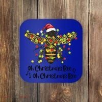 Funny Oh Christmas Bee Oh Christmas Bee Xmas Pajamas Coaster thumb 0