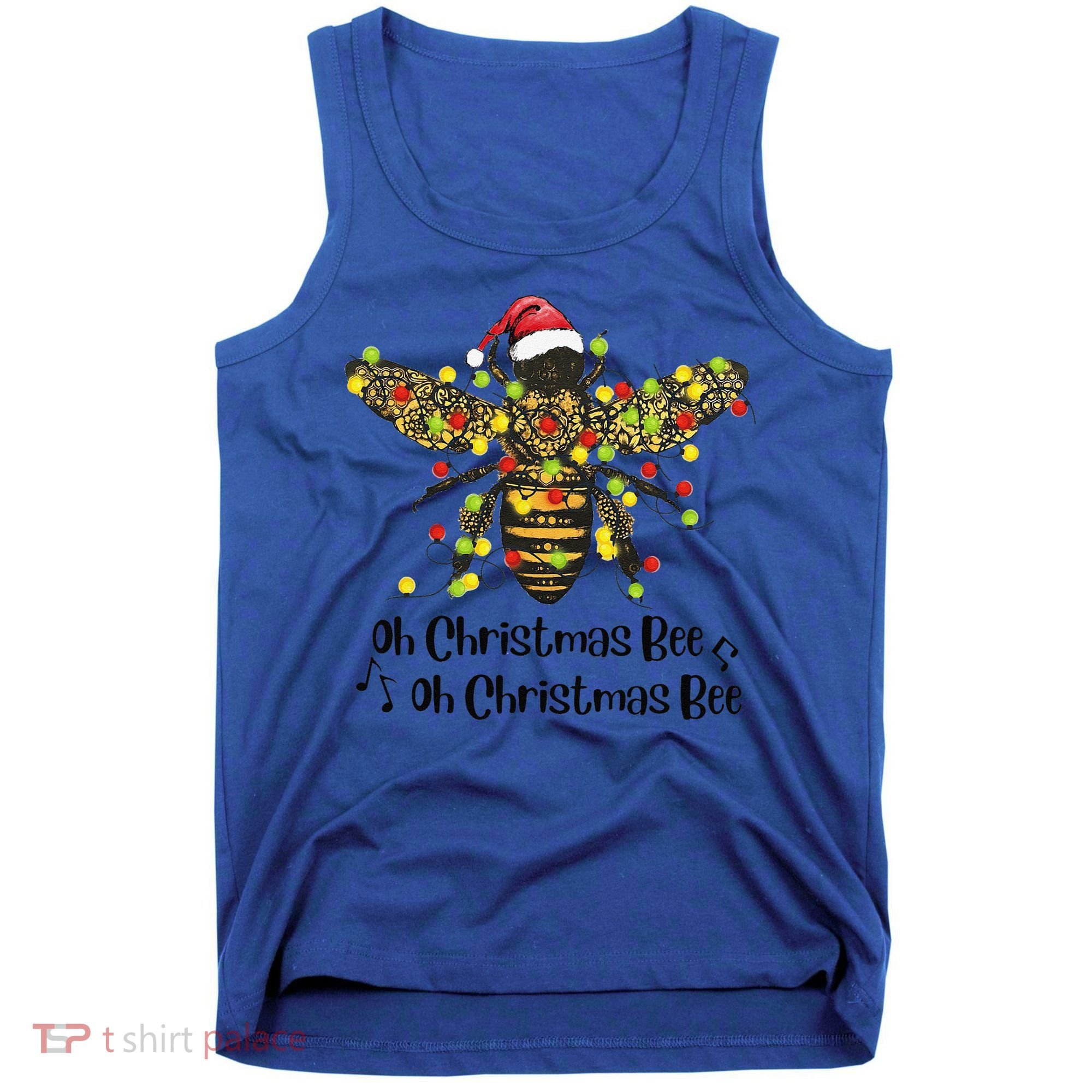 Funny Oh Christmas Bee Oh Christmas Bee Xmas Pajamas Tank Top
