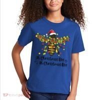 Funny Oh Christmas Bee Oh Christmas Bee Xmas Pajamas Kids T-Shirt thumb 2