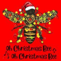 Funny Oh Christmas Bee Oh Christmas Bee Xmas Pajamas Santa Hat thumb 1