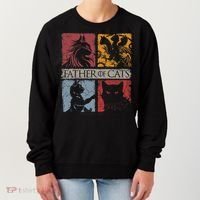 Father Of Cats Cat Lovers Cat Dad Fabulous Women's Sweatshirt thumb 0