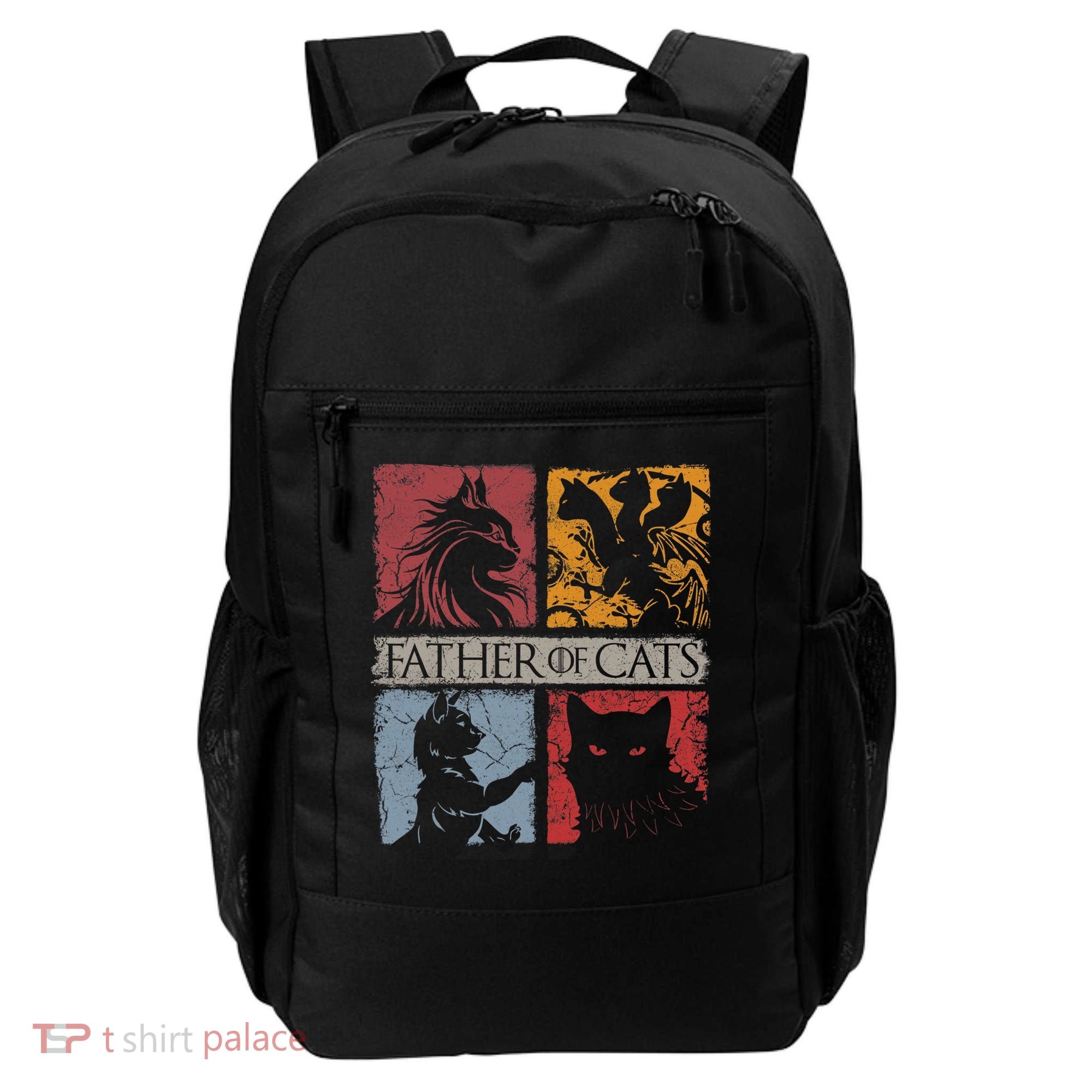Father Of Cats Cat Lovers Cat Dad Fabulous Backpack