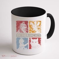 Father Of Cats Cat Lovers Cat Dad Fabulous Coffee Mug thumb 1