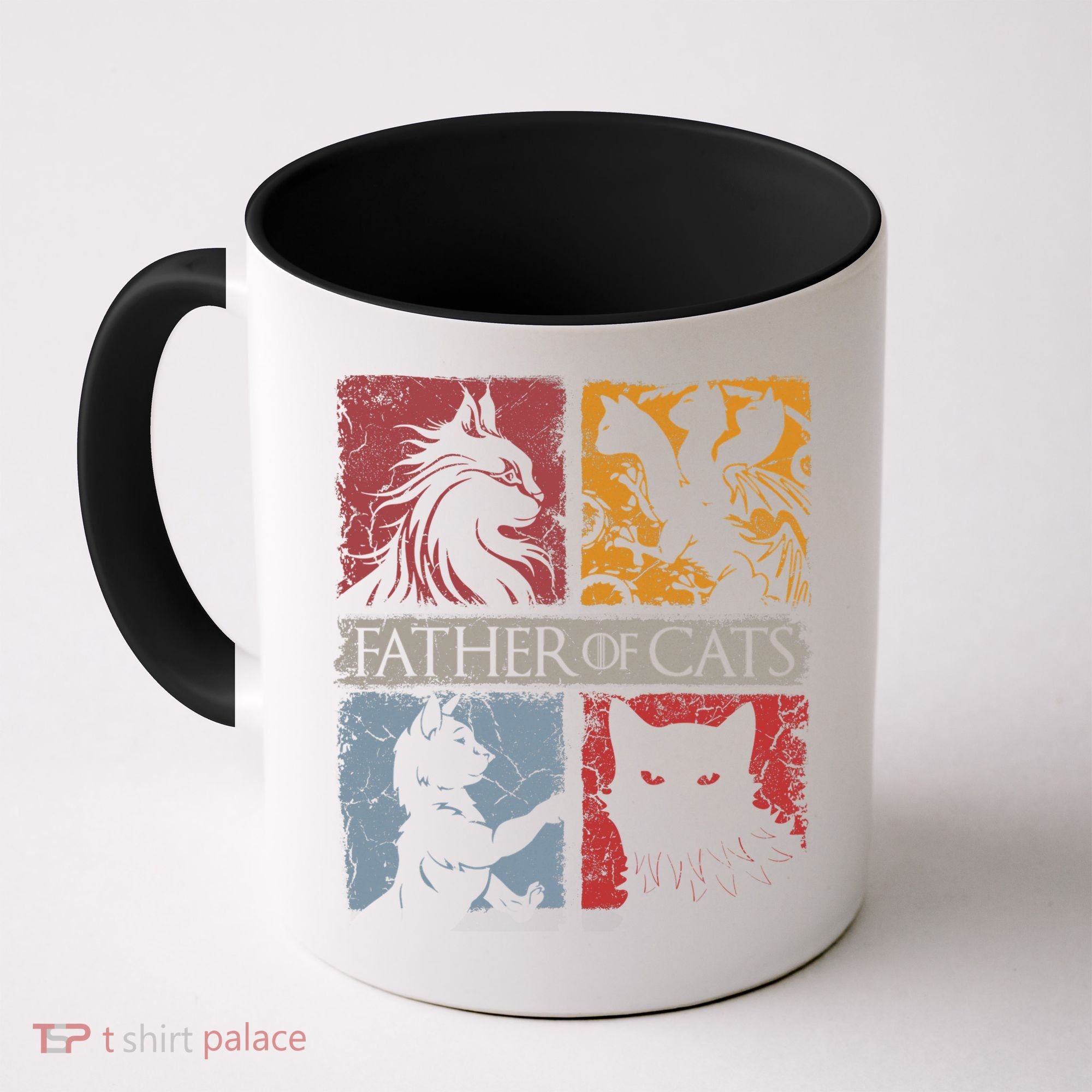 Father Of Cats Cat Lovers Cat Dad Fabulous Coffee Mug