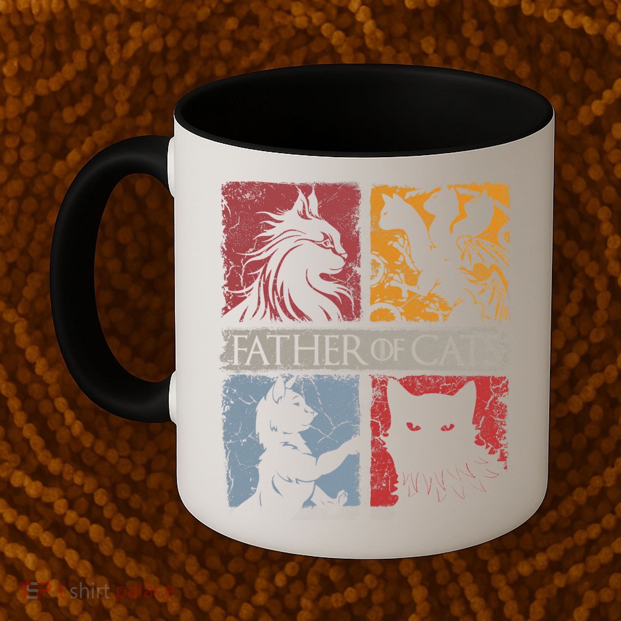 Father Of Cats Cat Lovers Cat Dad Fabulous Coffee Mug