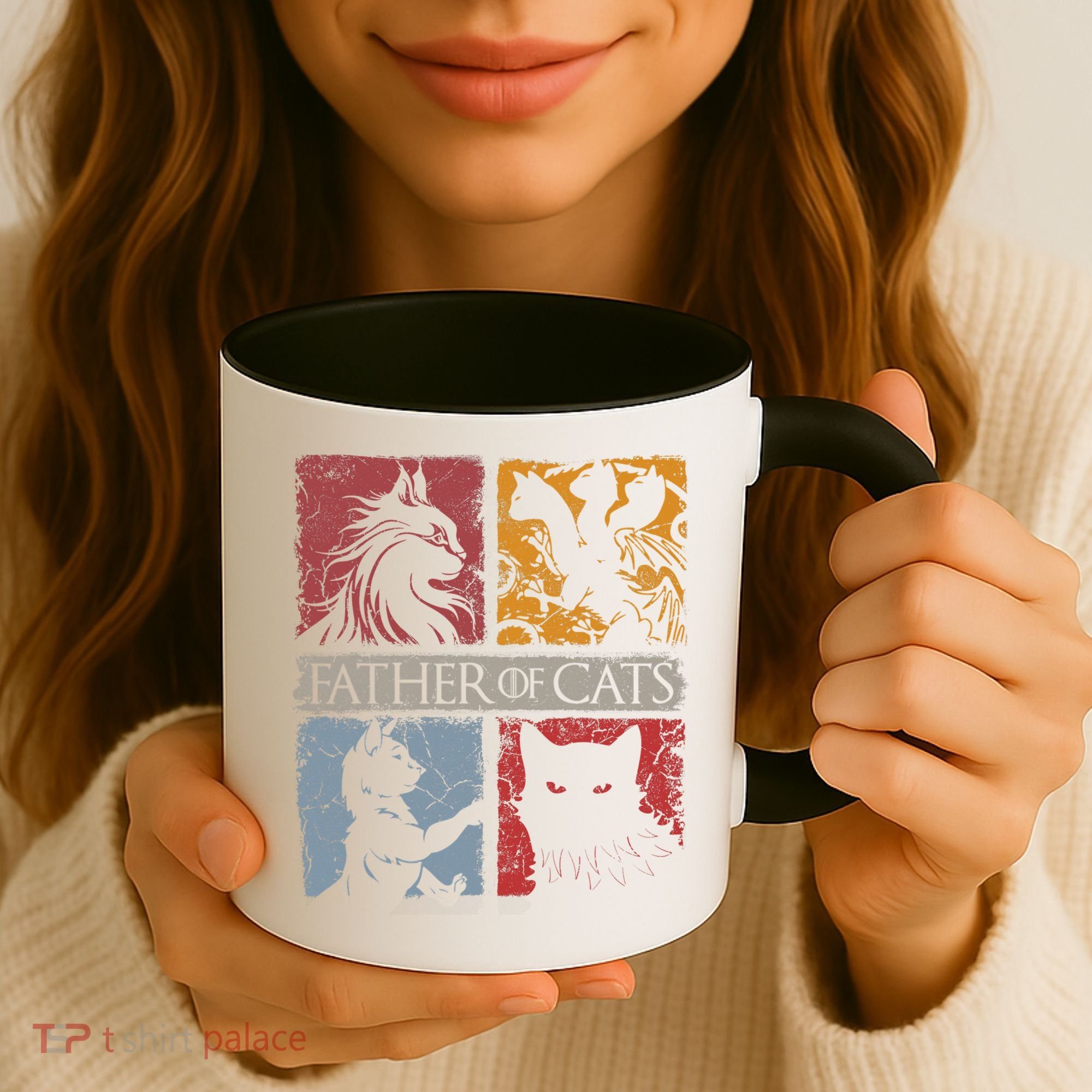 Father Of Cats Cat Lovers Cat Dad Fabulous Coffee Mug
