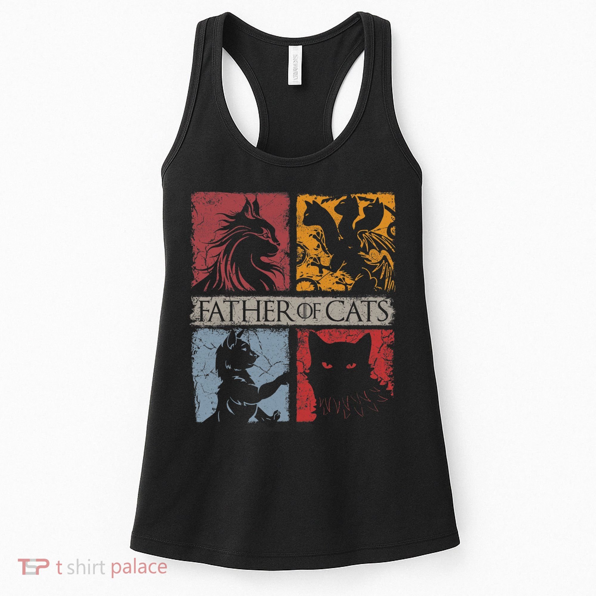 Father Of Cats Cat Lovers Cat Dad Fabulous Women's Tank Top