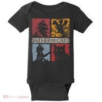 Father Of Cats Cat Lovers Cat Dad Fabulous Baby Bodysuit thumb 0