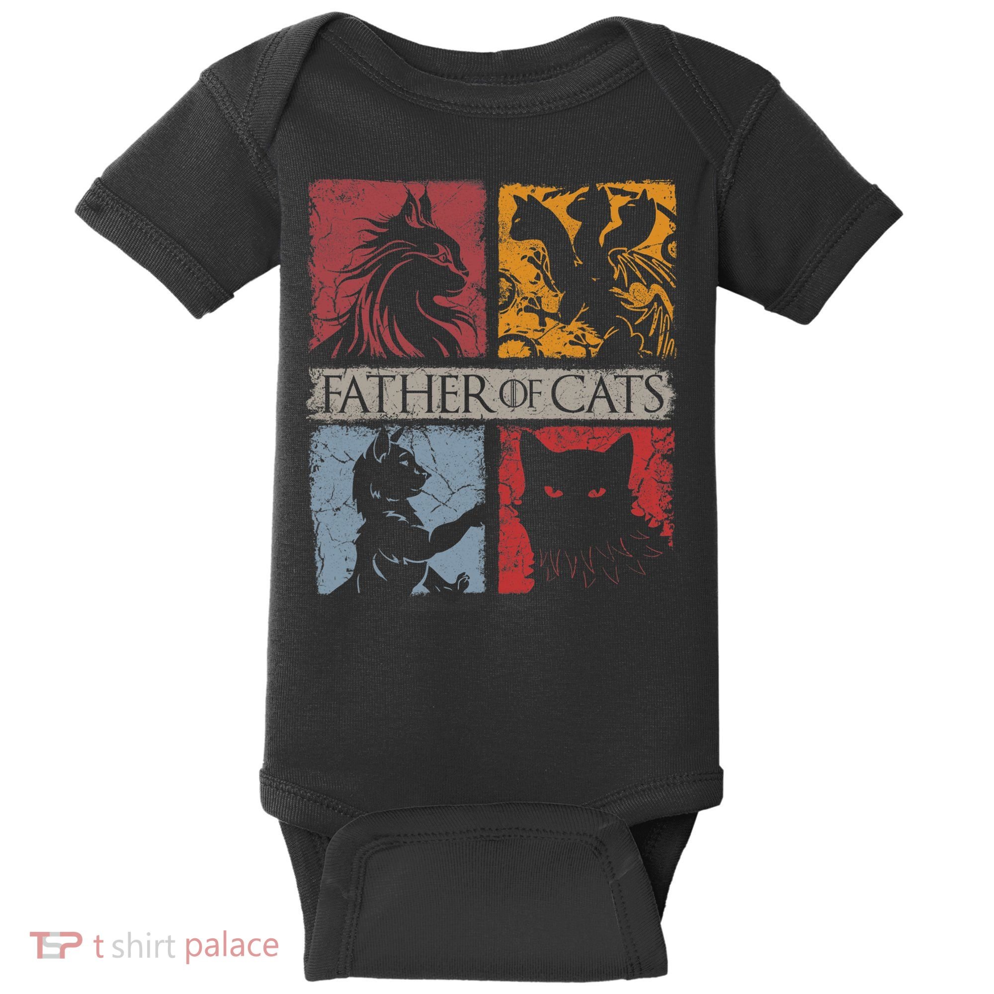 Father Of Cats Cat Lovers Cat Dad Fabulous Baby Bodysuit