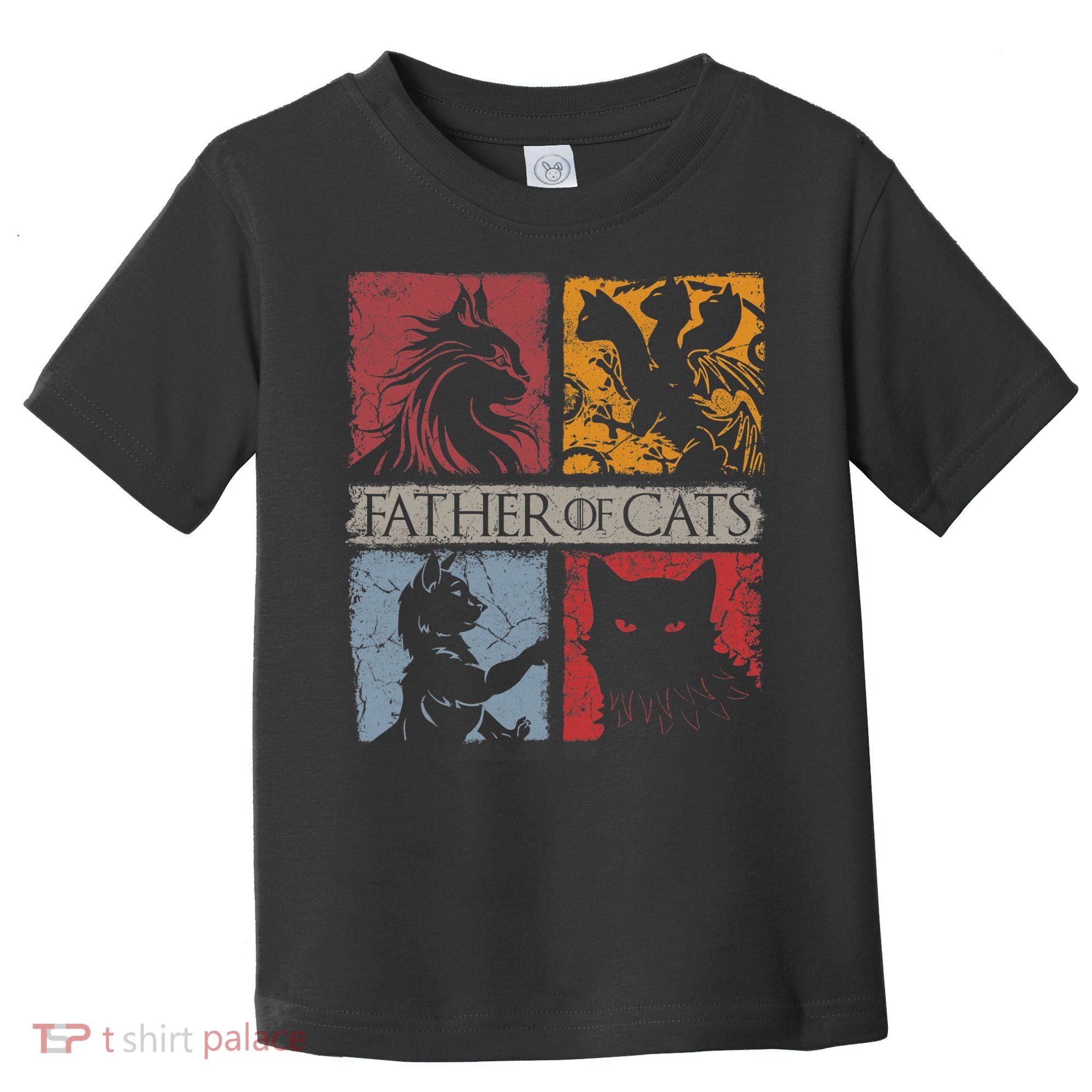 Father Of Cats Cat Lovers Cat Dad Fabulous Toddler T-Shirt