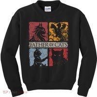 Father Of Cats Cat Lovers Cat Dad Fabulous Kids Sweatshirt thumb 0